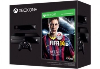 Microsoft Xbox ONE DAY ONE Console with FIFA 14 Commemorative Edition - Click Image to Close